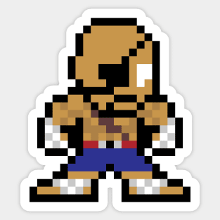 8 Bit Sagat Sticker